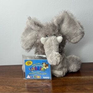 Webkinz Lil’ Kinz Elephant WITH TAG AND UNUSED CODE HS007